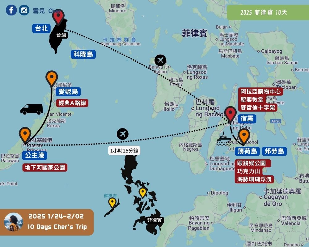 亞洲 | 菲律賓 | 2025 巴拉望、宿霧、薄荷島 – 跳島10日自助過年 - 第3張圖